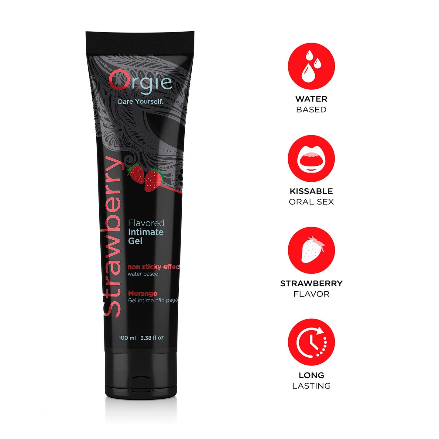 Gel íntimo con sabor a fresa Lube Tube